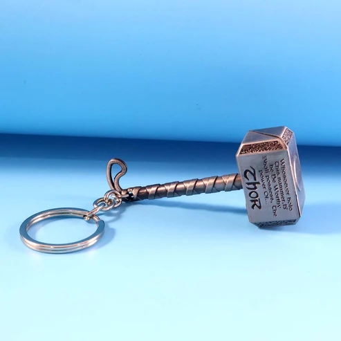 Metal Hammer Shape Keychain – Durable Alloy Miniature